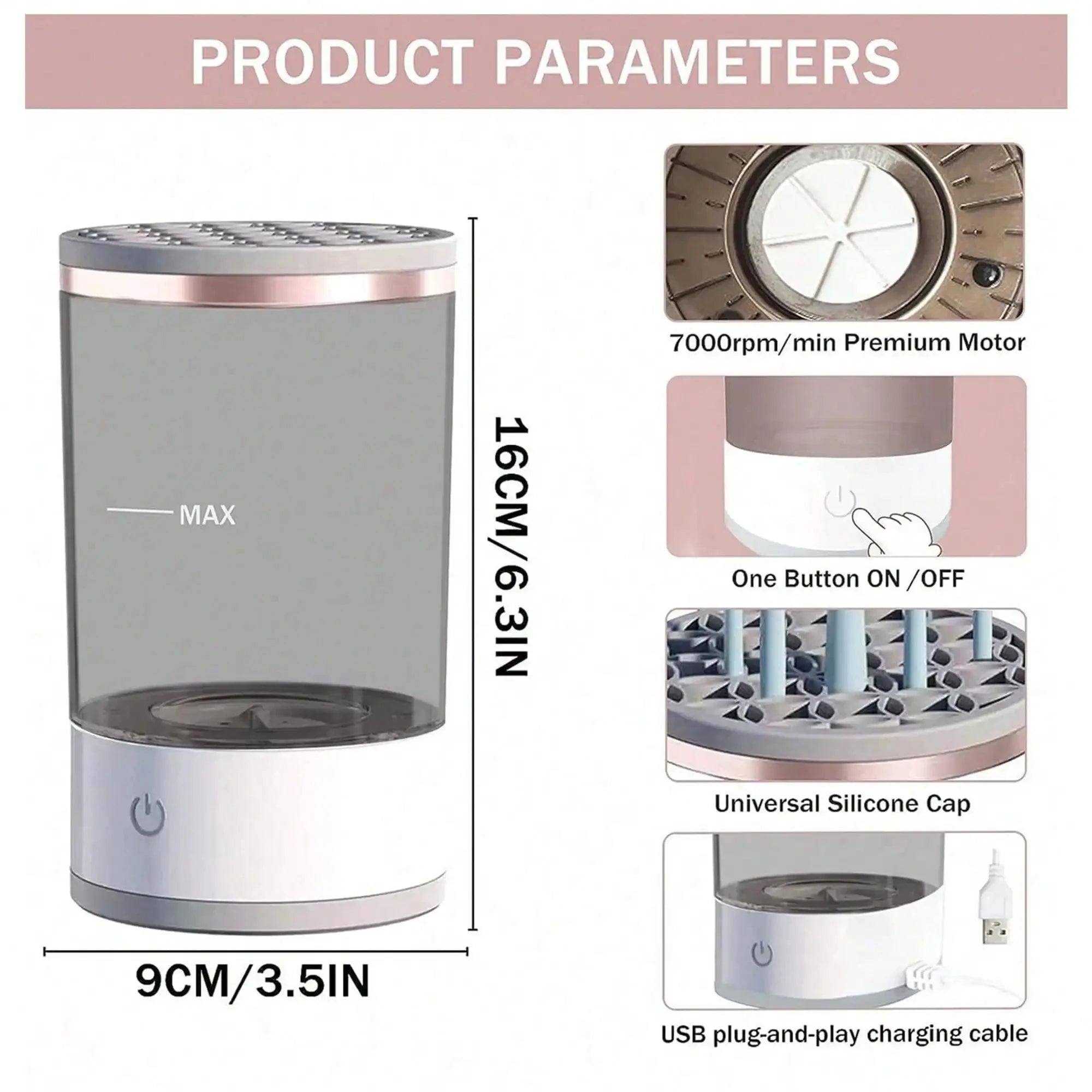 Electric Makeup Brush Cleaner  Deep Cleans in 10 Seconds ✨