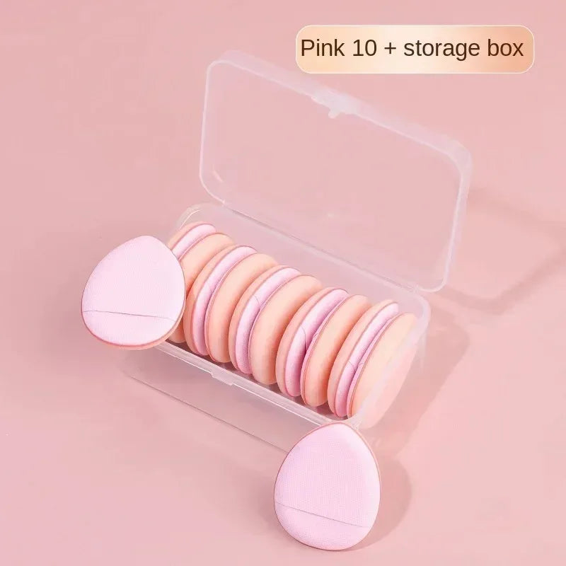 5/10Pcs Mini Finger Puff Foundation Small Air Cushion Powder Sponge Face Concealer BB Cream Cosmetic Applicator Makeup Tools